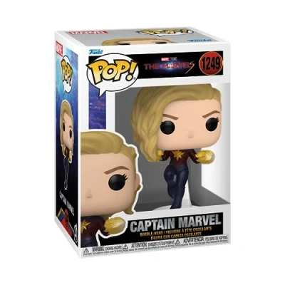 Image of Funko POP! Vinyl: The Marvels Captain Marvel Collectable Vinyl Figure Gift Idea Official Merchandise Toys for Kids &amp; Adults Movies Fans Model Collectors and Display