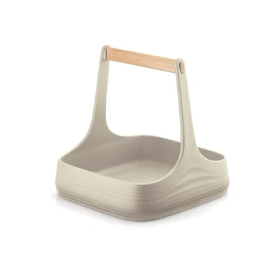 Image of Guzzini Table Organizer, 100% post consumer recycled plastic, Clay, 22x22xh22.5 cm