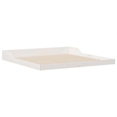 Image of vidaXL White 200 x 210 cm Solid pine wood