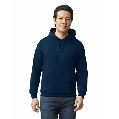 Image of GILDAN Men&#039;s Fleece Hooded Sweatshirt, Style G18500, Navy, XXL