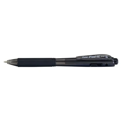 Image of Pentel Feel It BX440 Ballpoint Pen Black (Pack of 12)