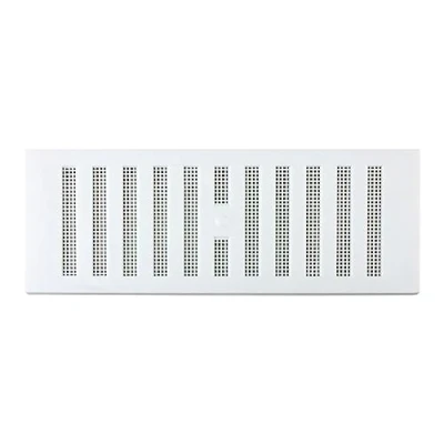 Image of MAP Adjustable Plastic Air Vent Grille With Flyscreen Cover, White, 9&quot; x 3&quot;