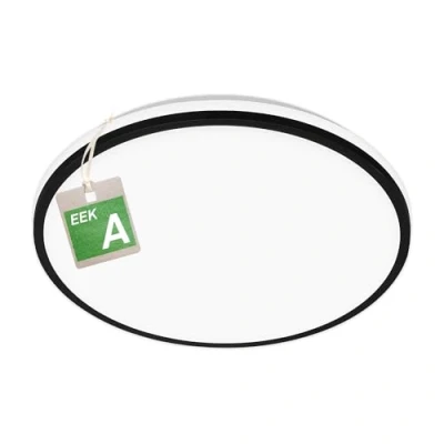 Image of Briloner Pulap A LED ceiling light, black, Ø 33 cm, plastic