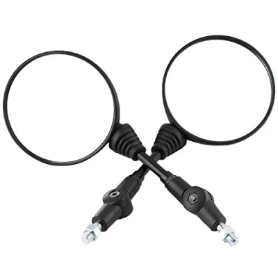 Image of Rear View Mirrors, 2Pcs Motorcycle Modified Folding Rearview Mirror, Round Side Mirrors for Chuanqi KLX250 KL250
