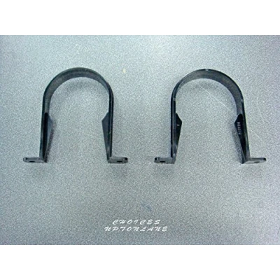 Image of Black Round 68MM Down Pipe Clips (Number of X 2)