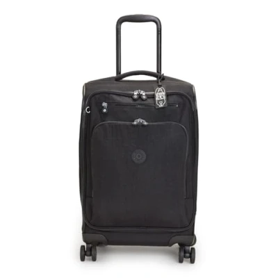 Image of Kipling NEW YOURI SPIN S Small cabin size spinner, Carry On, Black Noir (Black)
