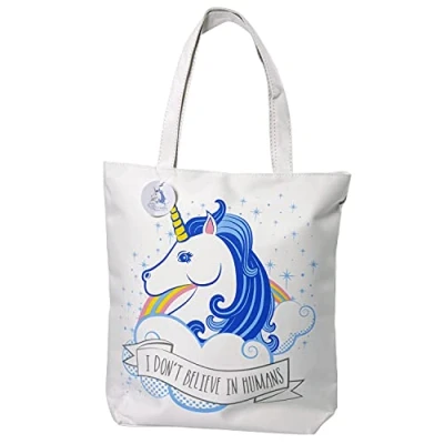 Image of Puckator Shopper Unicorns Don&#039;t Be in Humans
