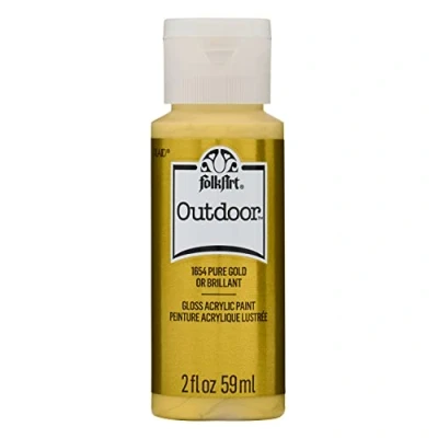Image of FolkArt Acrylic Paint, Gold, 2oz