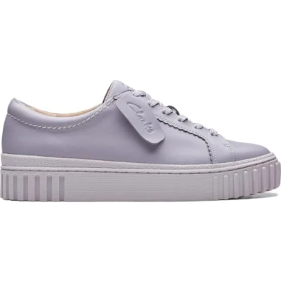Image of Clarks Women&#039;s, Mayhill Walk Sneaker, Lilac Leather, 8