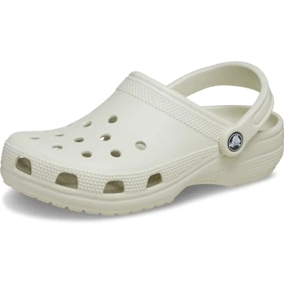 Image of Crocs Unisex Classic Clogs, Linen, 9/10 UK