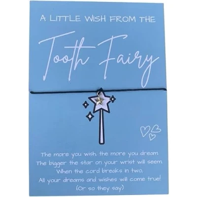 Image of UNIQUEPGIFTS Tooth Fairy Gift, First Visit, Wish Bracelet, 1st Keepsake, My