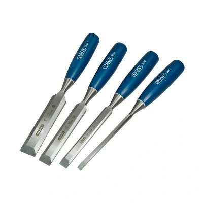 Image of Stanley 5002 Bevel Edge Chisel Set, 4 Piece STA016129