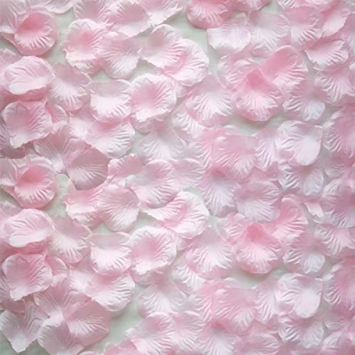 Image of Time to Sparkle Pack 200 Silk Rose Petals Confetti Wedding Flowers Party Decoration, Baby Pink