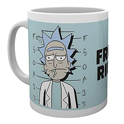 Image of GB eye LTD, Morty, Free Rick, Mug, Wood, Various, 15 x 10 9 cm