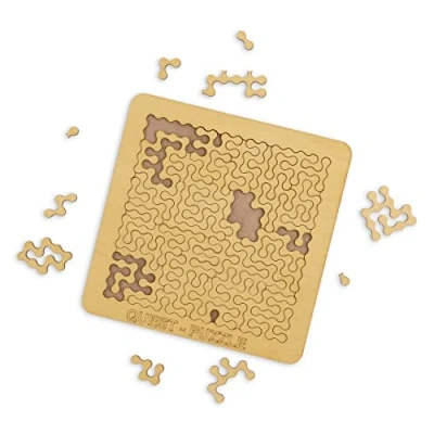 Image of ESC WELT Quest Puzzle 40 pcs Wooden Jigsaw for Kids Teens and Adults. Guaranteed Hours of Entertainment With Your Loved Ones. Challenging Educational Logic Game
