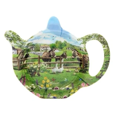 Image of The Leonardo Collection Macneil Studios Donkey Tea Bag Tidy Dish For Used Bags Teabag With Modern Design Trinket All Homes or Offices