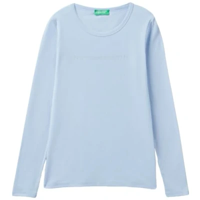 Image of United Colors of Benetton Women&#039;s M/L 3ga2e16g0 t Shirt, Light Blue 2K3, S