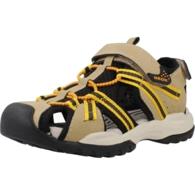 Image of Geox J Borealis BOY B Sandal, Beige/Yellow, 11 UK Child