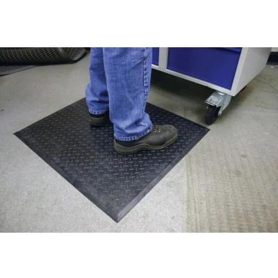 Image of Sitesafe 0.7m x 0.8m Diamond Zone Anti fatigue Matting