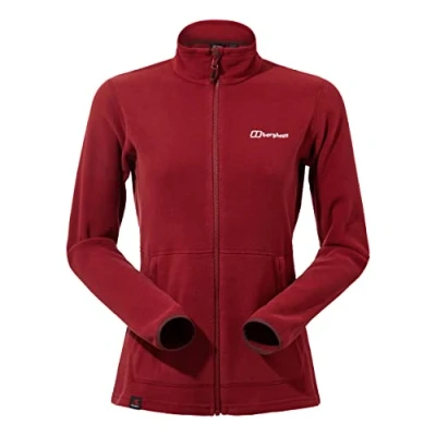 Image of Berghaus Women&#039;s Prism 2.0 Micro Interactive Full Zip Fleece Jacket, Added Warmth, Flattering Style, Durable, Syrah, 8