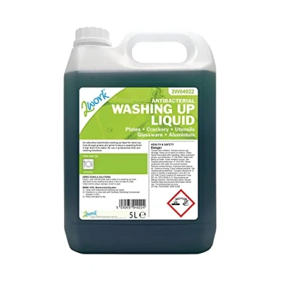 Image of 2Work Antibacterial Washing Up Liquid 5 Litre 2W04022