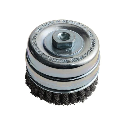 Image of Lessmann Knot Cup Brush 100mm M14x2.0, 0.50 Steel Wire*