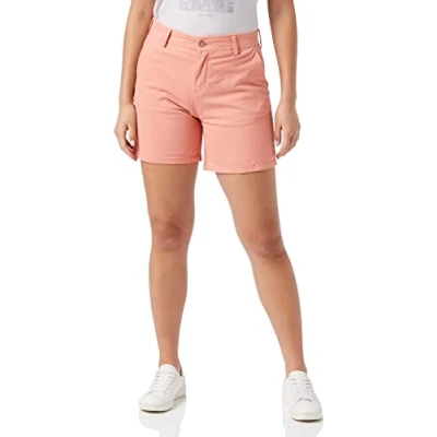Image of MUSTANG Women&#039;s Chino Casual Shorts, Lobster Bisque 8131, 30