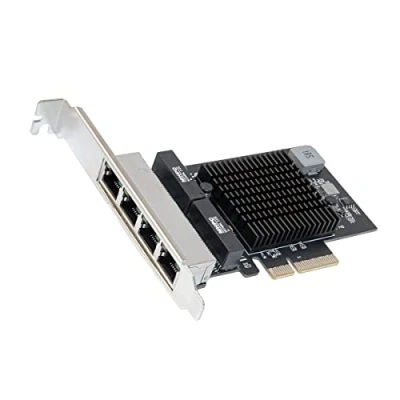 Image of Quad 2.5 Gigabit Ethernet PCI Express E Network Interface Card 10/100/1000/25000 Mbps RJ45 LAN Realtek RTL8125 Chipset