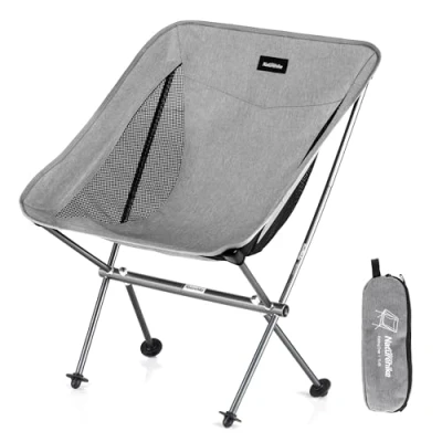 Image of Naturehike Chair Camping Chairs for Adults Folding Portable Foldable Fishing Lightweight Outdoor Grey