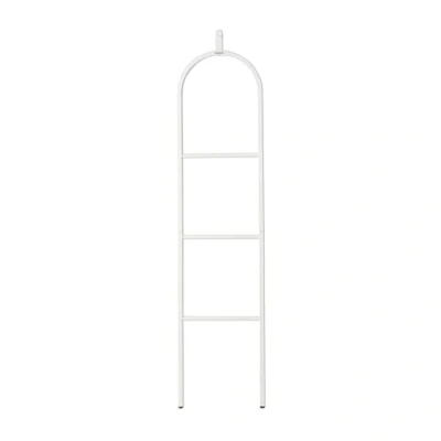 Image of Brabantia Linn Dressboy Multi Purpose Clothes Stand Hanging, Airing, or Drying with Hook for Hanging Compact Airer Rail Clothing Towels Home Accessory White