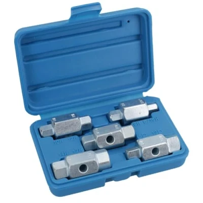 Image of Drain Sump Plug Key Tool Set Axles Gear Box Car Repair Oil Change TE168