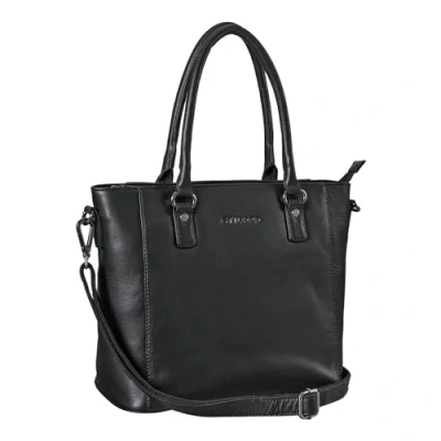 Image of STILORD &#039;Abigail&#039; Handbag Office Ladies Leather Shopper Vintage Shoulder Bag Business for 13.3 Inch Laptops Tote Genuine Leather, Colour:Black