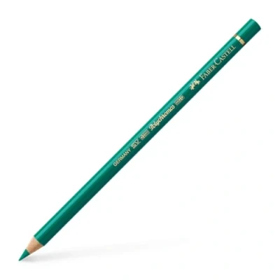 Image of Faber Castell Art &amp; Graphic Polychromos Colour Pencil, (161), Phthalo Green, For Art, Craft, Drawing, Sketching, Home, School, University, Colouring