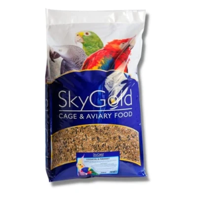 Image of SkyGold Cockatiel &amp; Parakeet Food 20kg Seed Mix for Parakeets Cockatiels Balanced Healthy Cage Aviary Bird