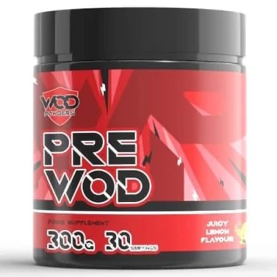 Image of Pre WOD Workout Supplement by Powders Elite Level Made in The UK for Functional Fitness (Juicy Lemon)