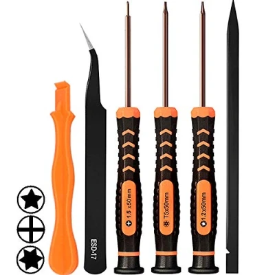 Image of Repair Tool Kit for MacBook, TECKMAN MacBook Screwdriver Set with P5 Pentalobe Screwdriver,T5 Torx and Ph000 Phillips Screwdrivers Air &amp; Pro Retina