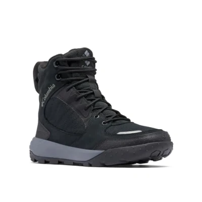 Image of Columbia Portlander BOOT Omniheat Infinity Hiking shoes, Men&#039;s, Size: 7.5, Black/ti grey steel Leather and textile