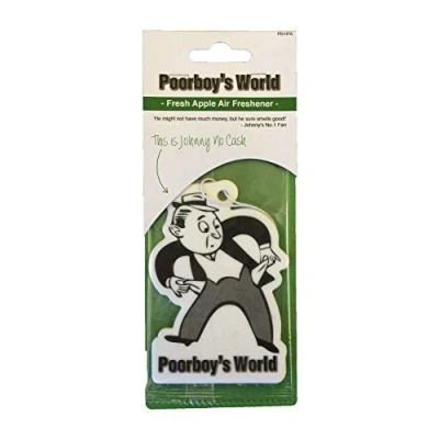 Image of Poorboy&#039;s World In Car Hanging Air Freshener FRESH APPLE