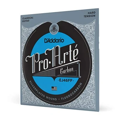 Image of D&#039;Addario Guitar Strings Pro Arte Classical EJ46FF Carbon Silver Plated Wrap, Composite Dynacore, Trebles Hard Tension