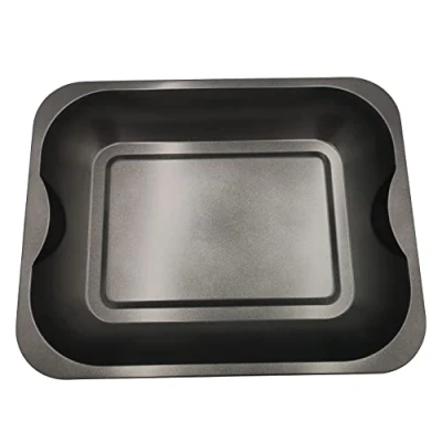 Image of MAWANS Non Stick Baking Oven Tray Roaster Roasting Traybake Tin Dishwasher Safe Carbon Steel (38x30x4.5cms)