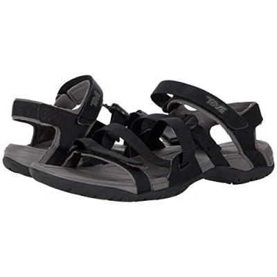 Image of Teva Women&#039;s W Ascona Sport Web Flip Flop, Black, 4 UK