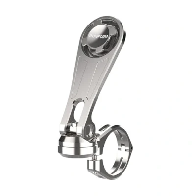 Image of Rokform Motorcycle Handlebar Mobile Mount, Mounts to Any Bike Measuring from 22.2mm 31.75mm (7/8&quot; 1 1/4&quot;), Secures Phone Via Quad Tab Twist Lock Cradle and Built In Magnet Mount