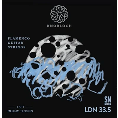 Image of KNOBLOCH STRINGS THE ART OF VIBRATION LDN33.5 Moon FLAMENCA Double Silver SN Nylon Medium Tension 33.5