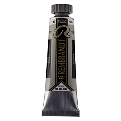 Image of Rembrandt Oil Colour Tube 15 ml Silver 800