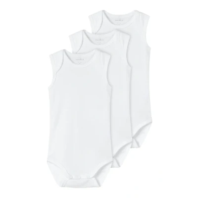 Image of Name it TANK Unisex 3 PACK Body for kids, Size: 1.5 2y, White