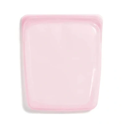 Image of Reusable, Plastic Free, Non Toxic stasher Silicone Half Gallon Bag Rainbow Pink