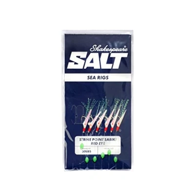 Image of Shakespeare Salt Rig Fishing (Red Eye Hook Size 8)