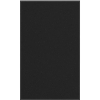 Image of vidaXL Doormat Black 90x150 cm