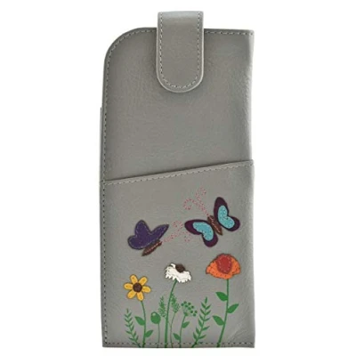 Image of Mala Leather Sophia Glasses Case 5159 42 (Grey)