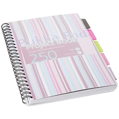 Image of Pukka A4 Project Book, Pink or Blue